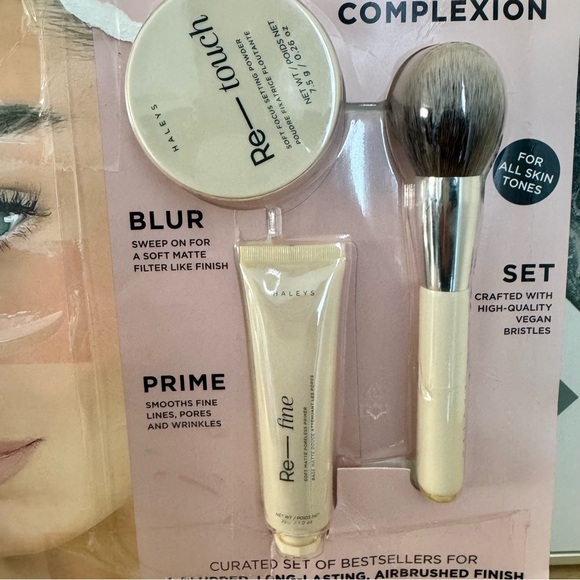 HALEYS Flawless Complexion makeup Primer Blur Brush Set - Picture 1 of 5